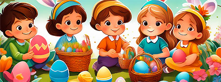 children Easter
