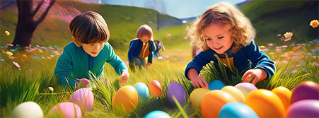 children egg hunt