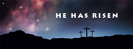 He Has Risen crosses