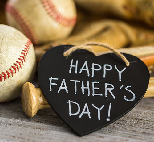Happy Father's Day baseball