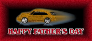 happy fathers day with a Porsche