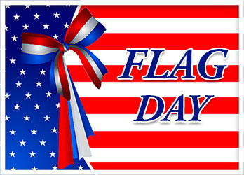Flag Day with ribbon
