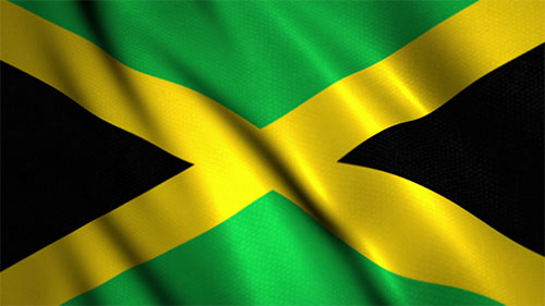 Jamaican Flag Waving