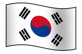 animated South Korean flag
