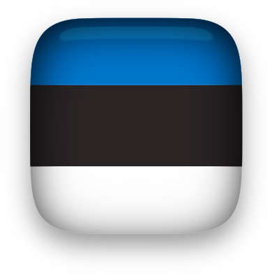Estonia Flag button square