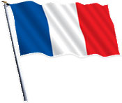 French Flag on pole