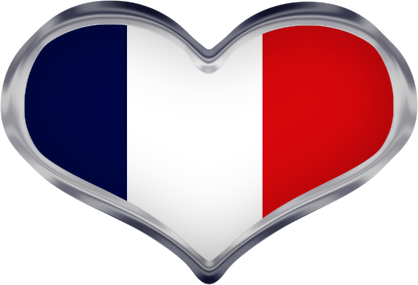 French heart flag
