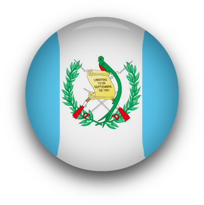 Guatemala Flag button round
