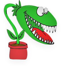 flytrap with big teeth