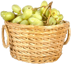 white grapes in a basket