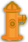 yellow hydrant icon - W