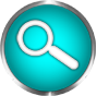 search icon blue round