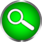 search icon green glass