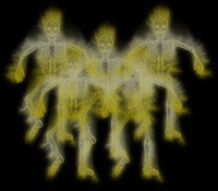 ghosts skeleton background