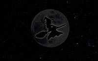 witch and moon background