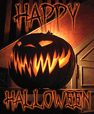 Happy Halloween jack-o'-lantern animated