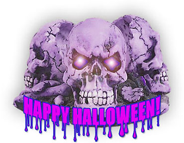 Happy Halloween skulls