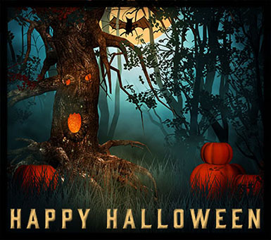 Happy Halloween forest