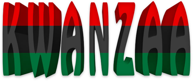 Kwanzaa with Pan-African flag
