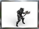 battle ax animated with frame