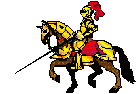 knight on horseback animation