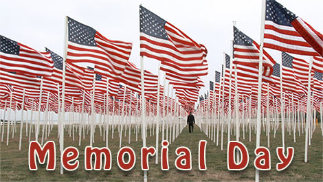 Memorial Day flags