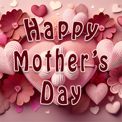 Happy Mother's Day hearts