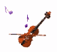 violin animated
