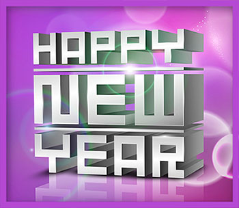 Happy New Year in 3D