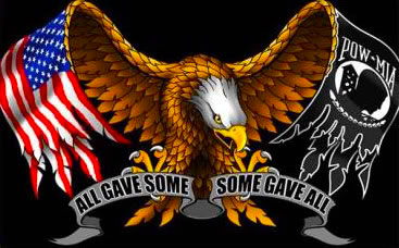 Some Gave All - eagle and flag