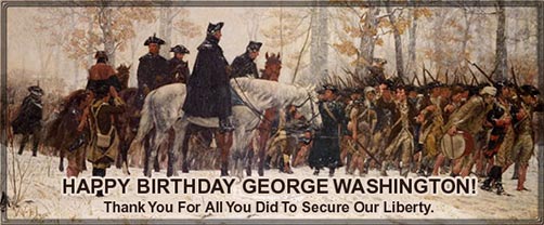 Happy Birthday George Washington