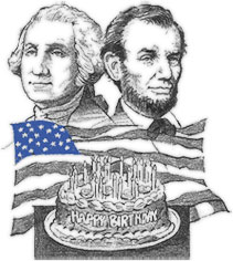 George Washington and Lincoln