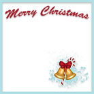 Merry Christmas golden bells