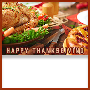 Thanksgiving meal border