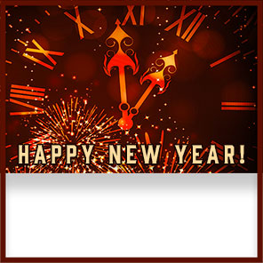 clock Happy New Year