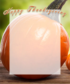 Happy Thanksgiving pumpkin