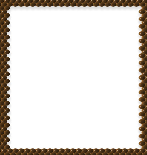 brown ovals border