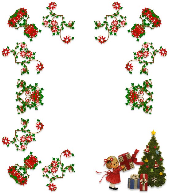 christmas tree frames and borders