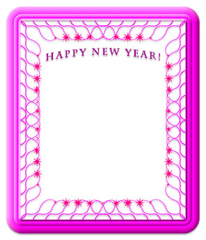 Happy New Year frame