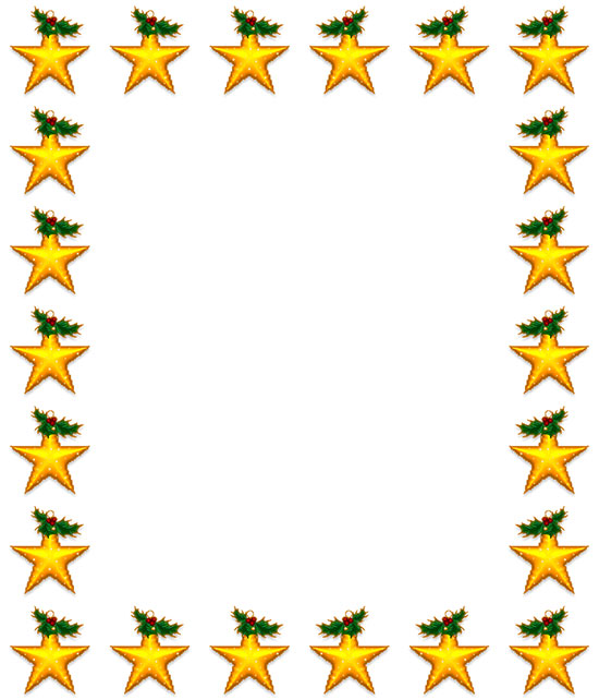 christmas stars border