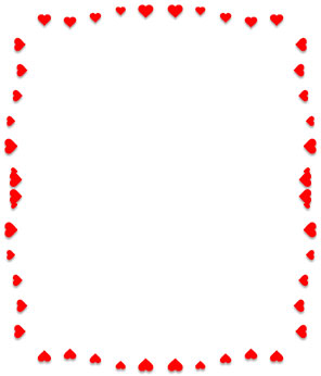 red heart frame