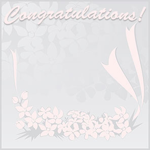 congratulations pink flowers