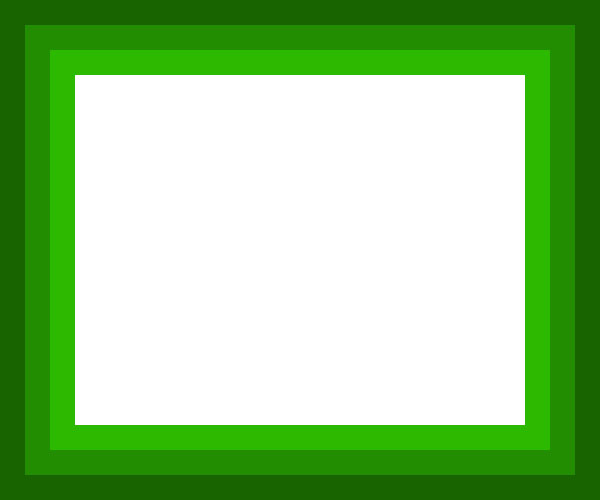 green and white border frame