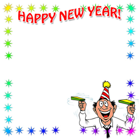 Free Happy New Year Borders - New Year Border Clip Art - 2023