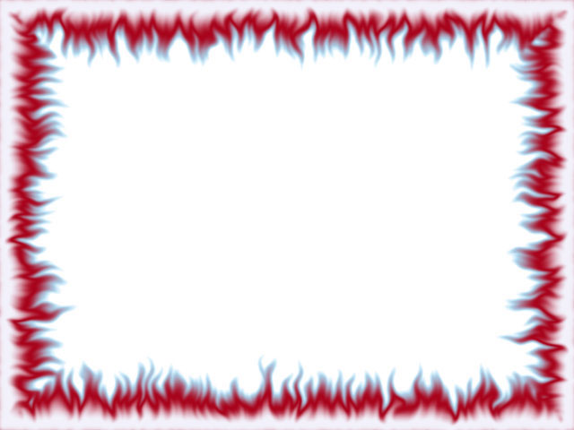 pink, red and blue flames border