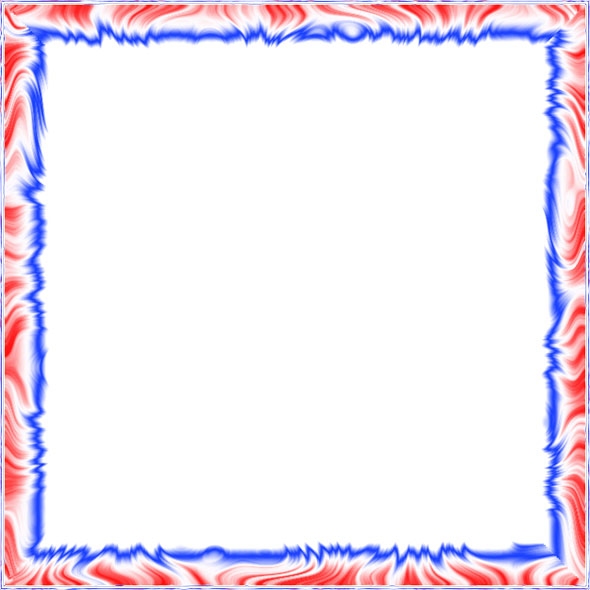 red, white and blue border