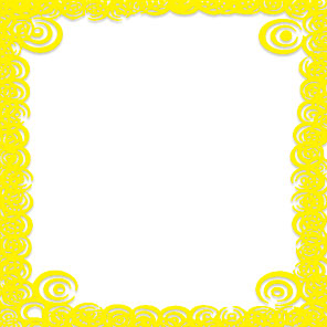 yellow decorative border frame