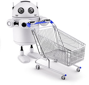 robot shopping cart