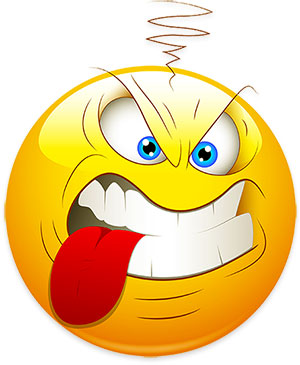 yelling smiley face clip art