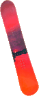 red snowboard